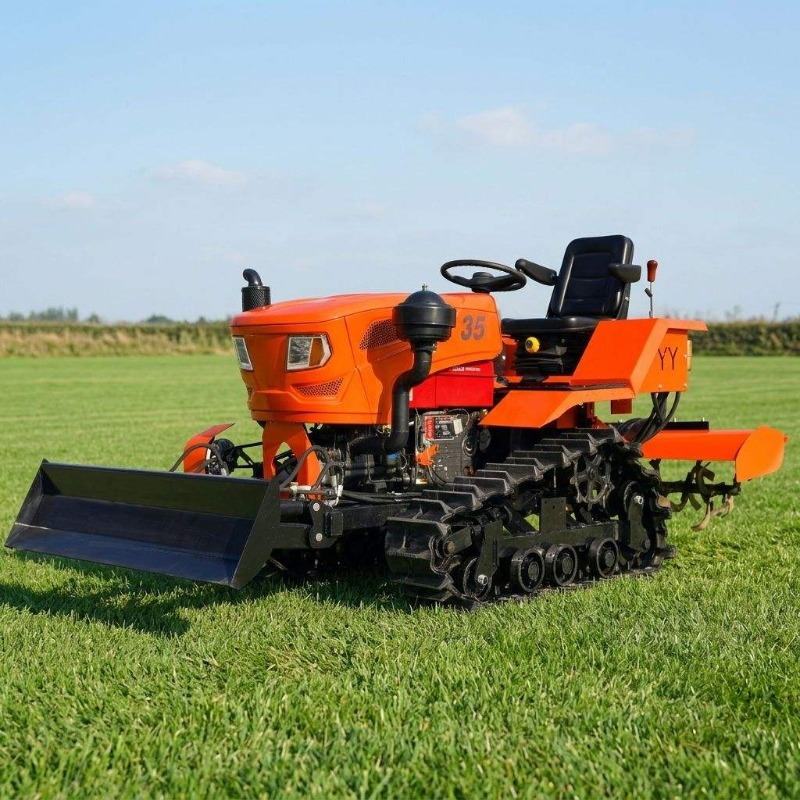 Farming Agriculture Equipment - Raupenschlepper 4WD Bodenfräse 35 PS Raupentraktor