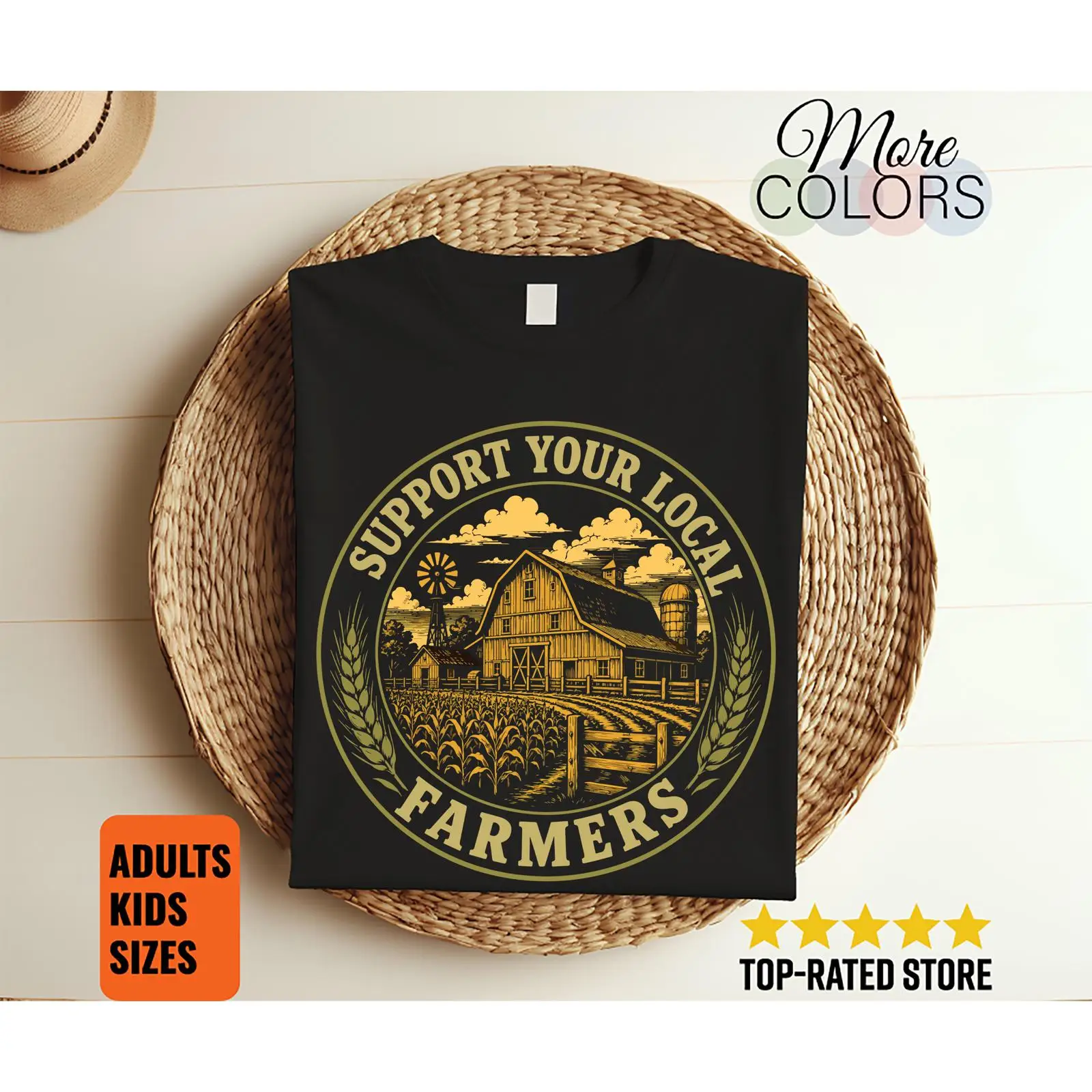 Agriculture Farming For Kids - Unterstützen Sie Ihre lokalen Landwirte Vintage