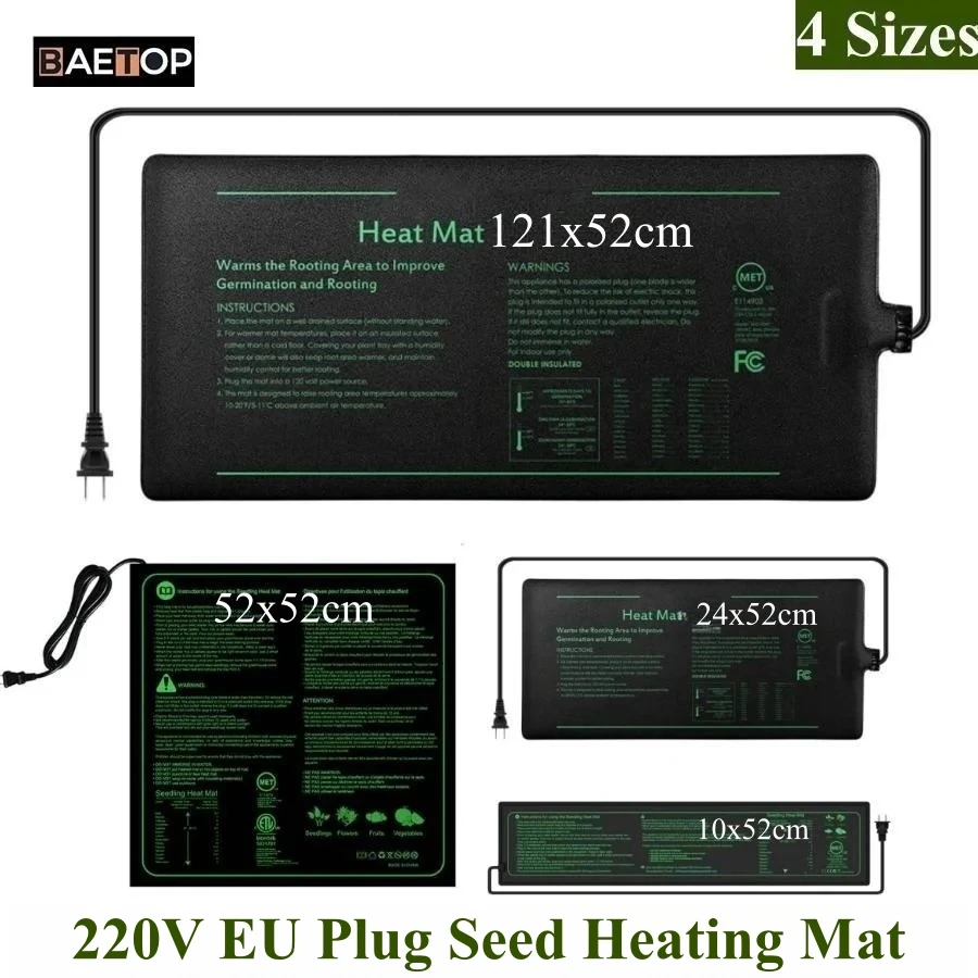 4 Größen 220 V EU-Stecker Säml – Seedling Heat Mat Bewertung und Preis