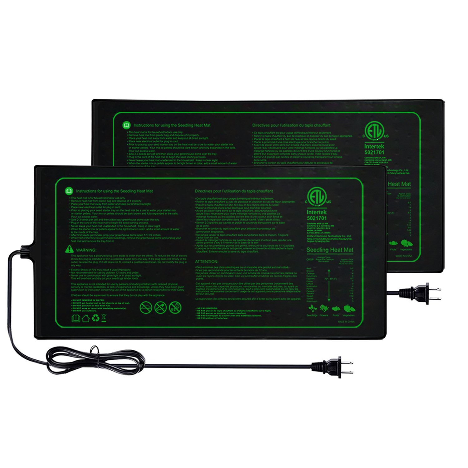 Zweier-Pack 20 x 10 Zoll Sämli – Seedling Heat Mat Bewertung und Preis